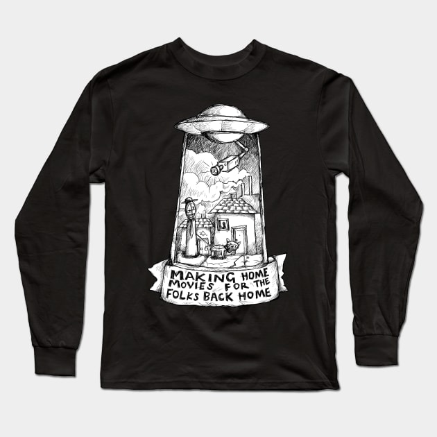 Subterranean Homesick Alien - Radiohead Illustrated lyrics. Long Sleeve T-Shirt by bangart